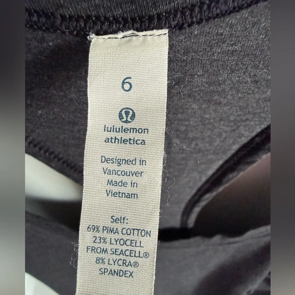 Lululemon Yogi Racerback iii Heathered Black